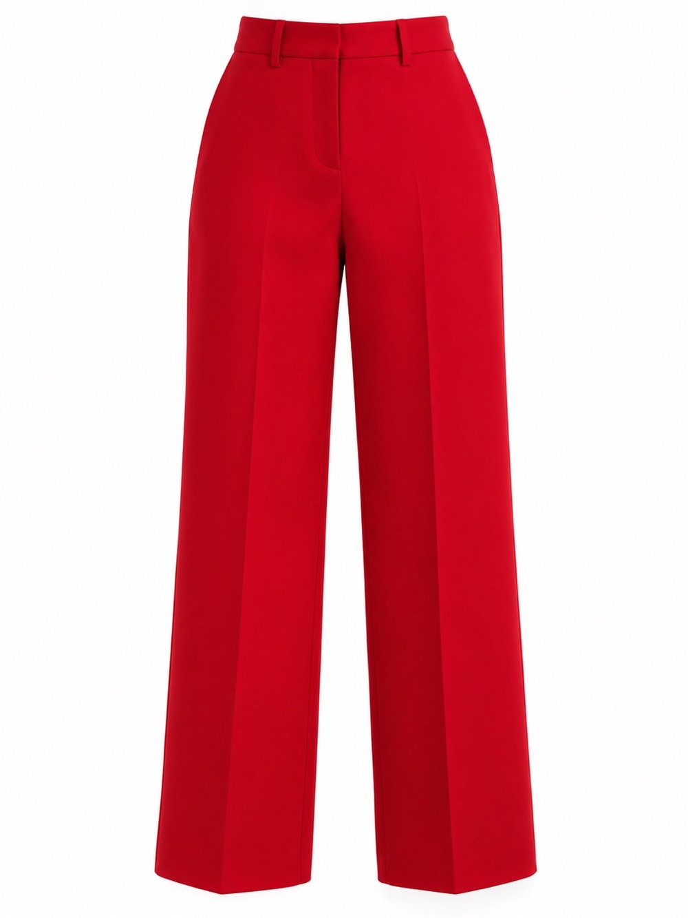 Rachel Zoe Bold Red Wide-Leg Trousers